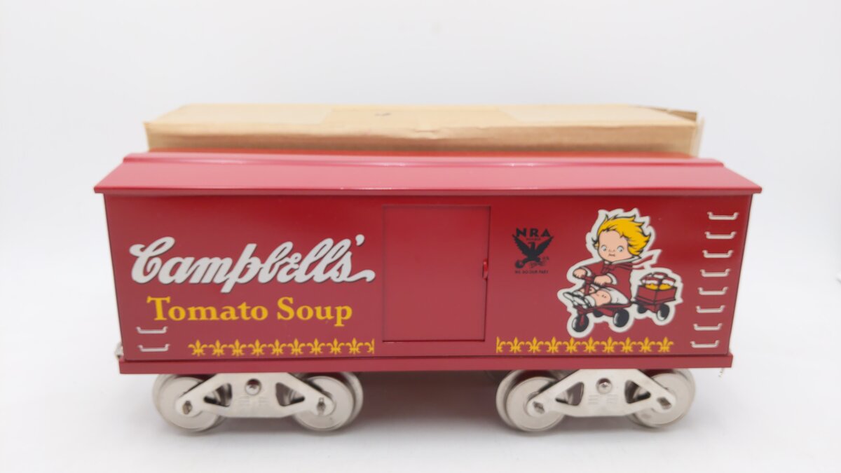 McCoy 277 Standard Gauge Campbell's Soup Boxcar EX/Box