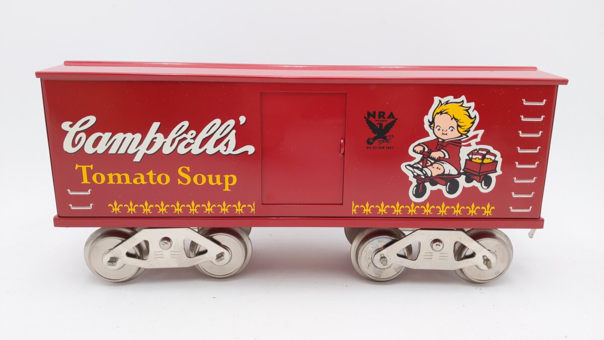 McCoy 277 Standard Gauge Campbell's Soup Boxcar EX/Box
