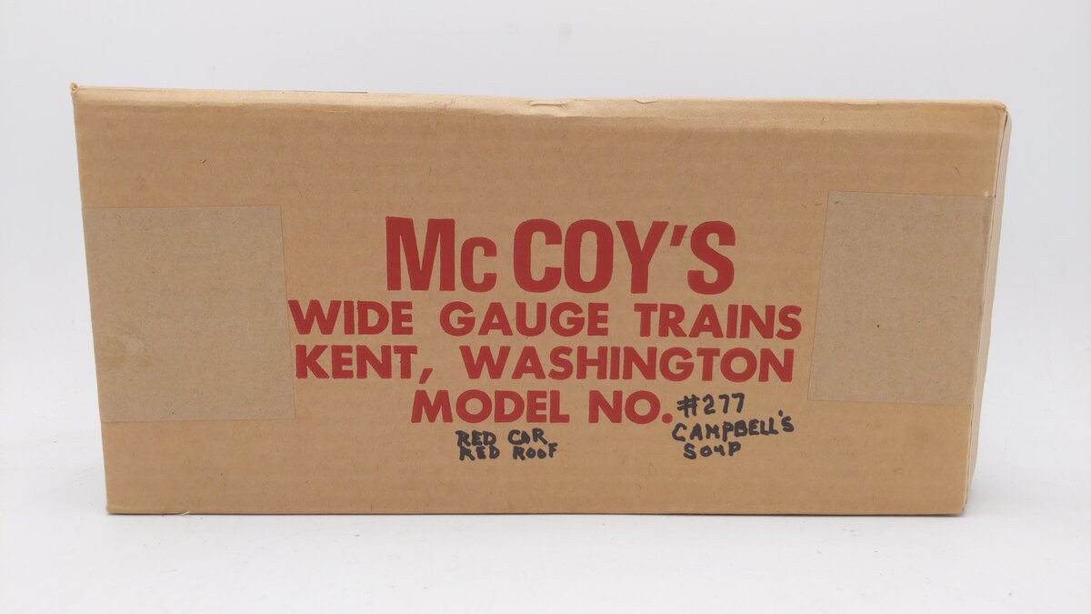 McCoy 277 Standard Gauge Campbell's Soup Boxcar EX/Box