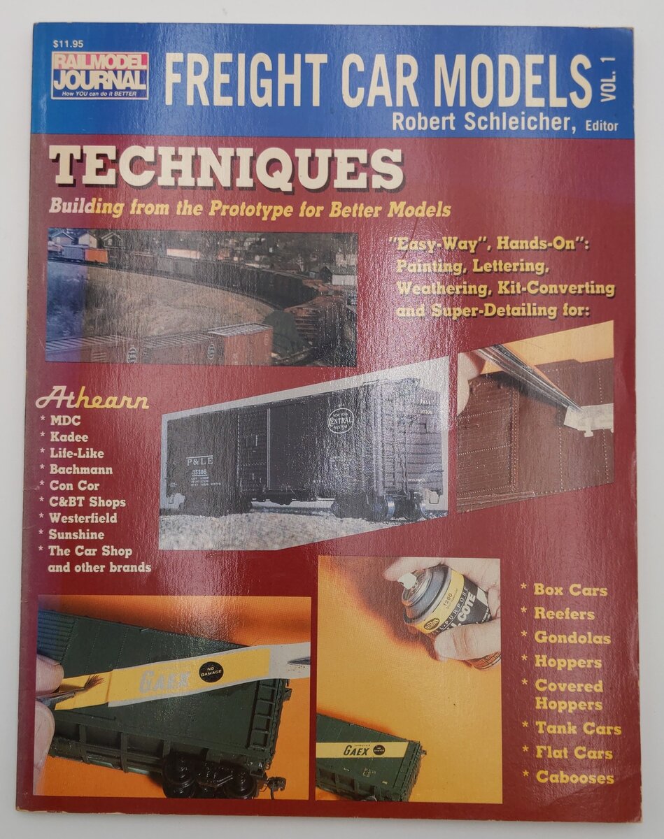 Freight Car Models Vol.1 Paperback Book By Robert Schleicher VG
