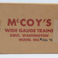 McCoy 256TW Standard Gauge TPC Circus Flat Car w/ Tent Wagon LN/Box