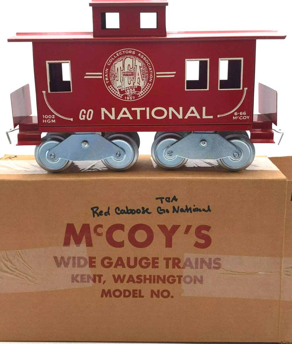 McCoy 1002 Standard Gauge TCA 1976 National Caboose VG/Box