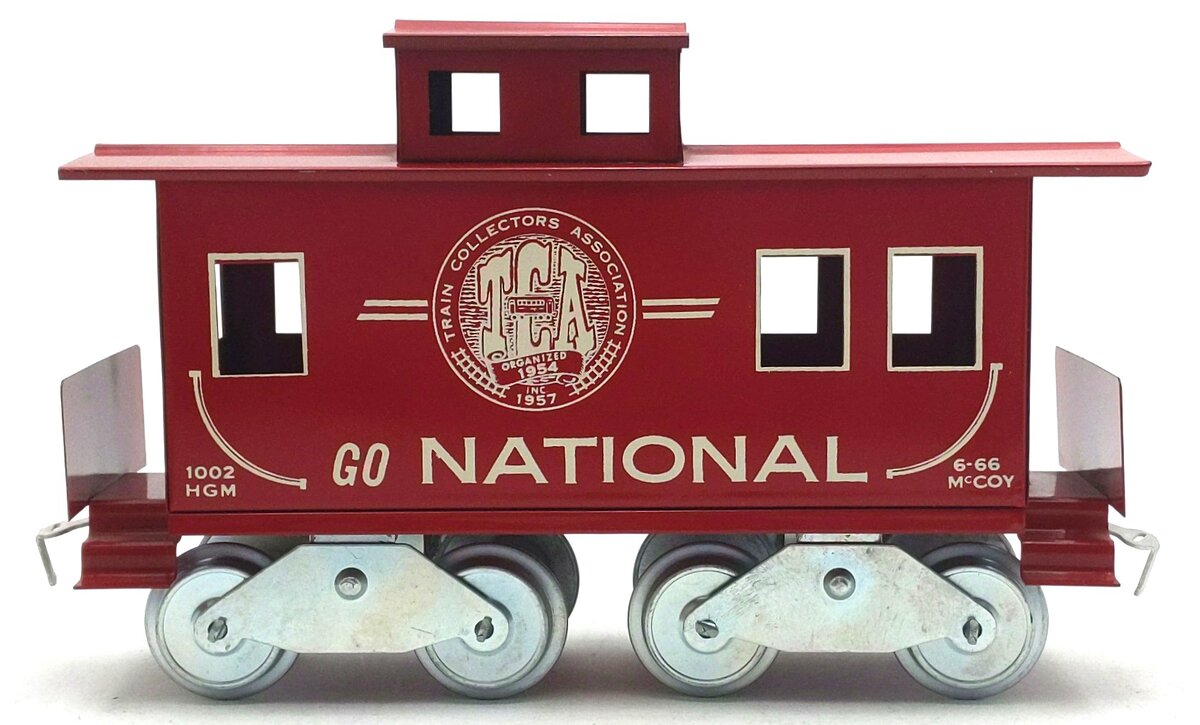 McCoy 1002 Standard Gauge TCA 1976 National Caboose VG/Box