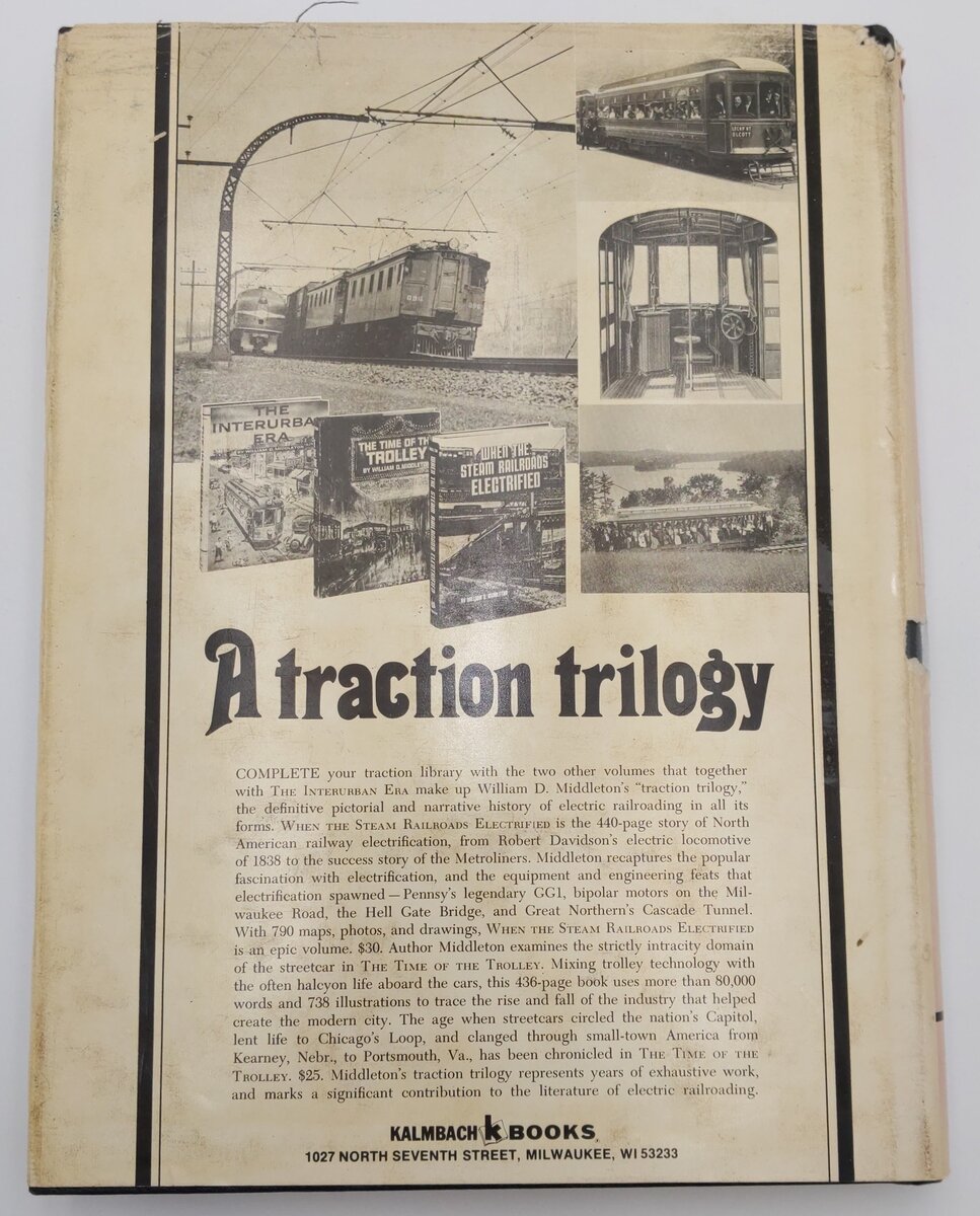 The Interurban Era Hardcover Book By William D. Middleton VG