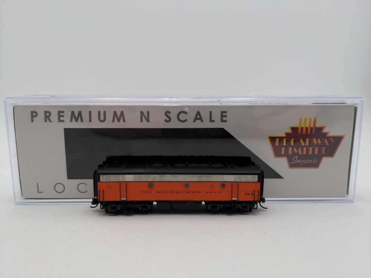 Broadway Limited 7773 N MILW EMD F7B Diesel Locomotive w/Sound/DC/DCC #114B