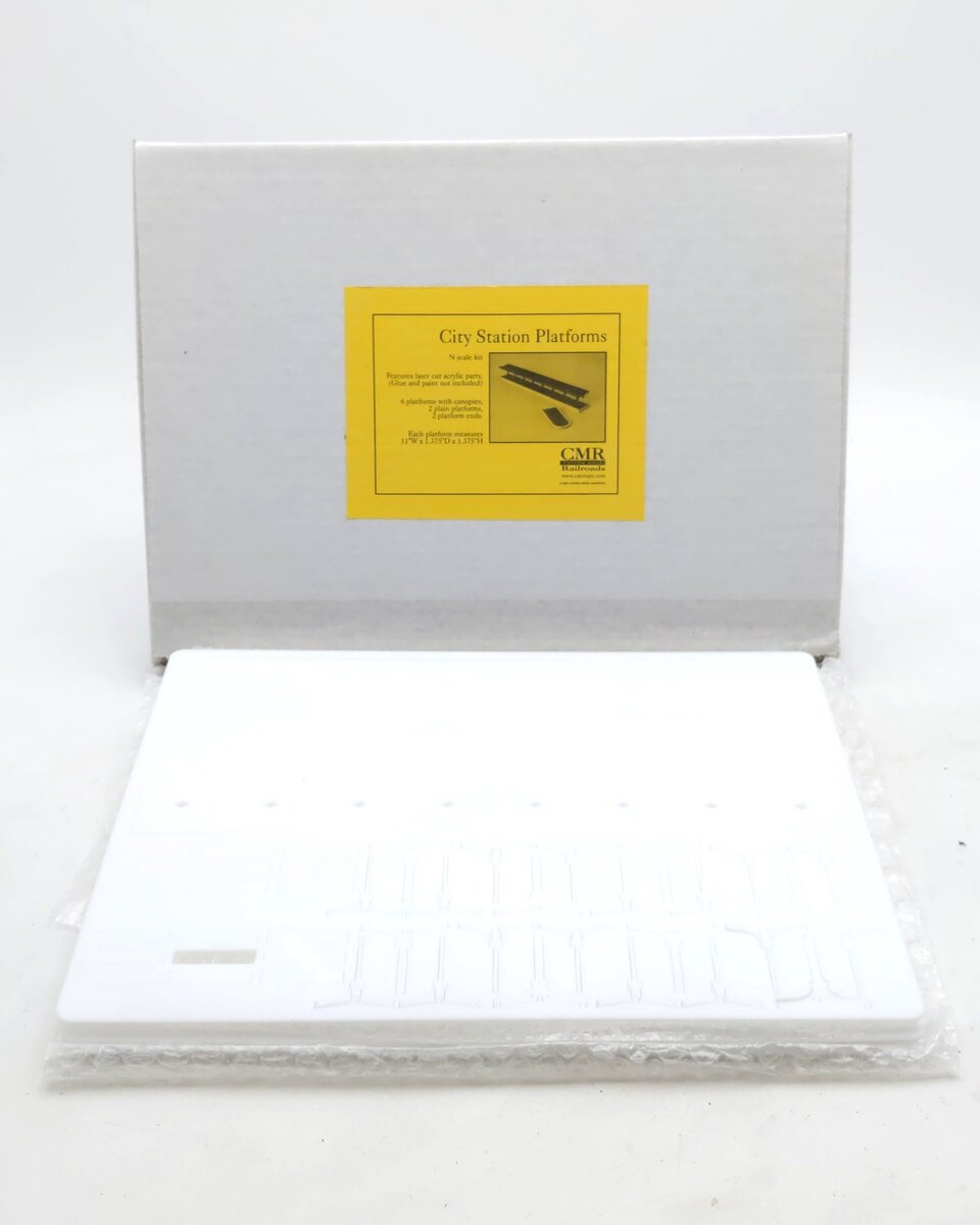 Custom Model Railroads 101-N N Scale City Station Platform Acrylic Kit EX/Box