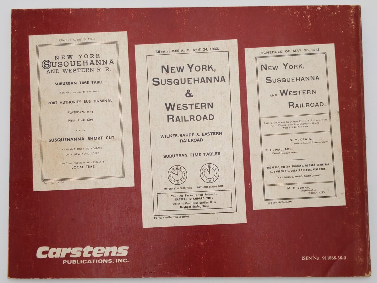 Susquehanna: New York Susquehanna and Western RR Paperback Book VG