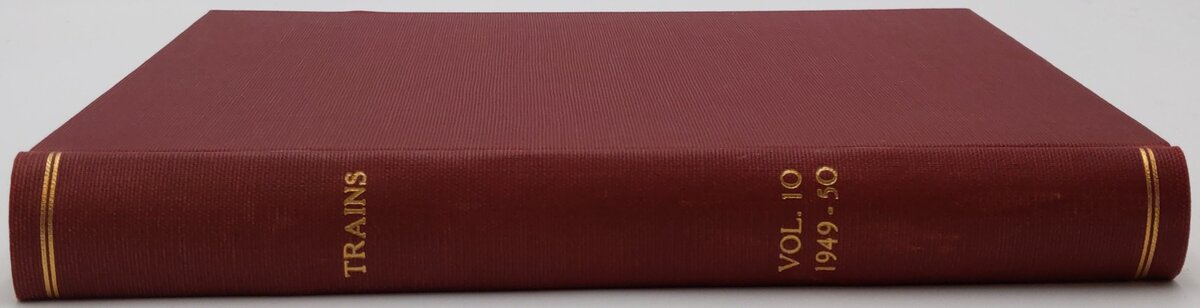 Trains Vol.10 1949-50 Hardcover Book EX