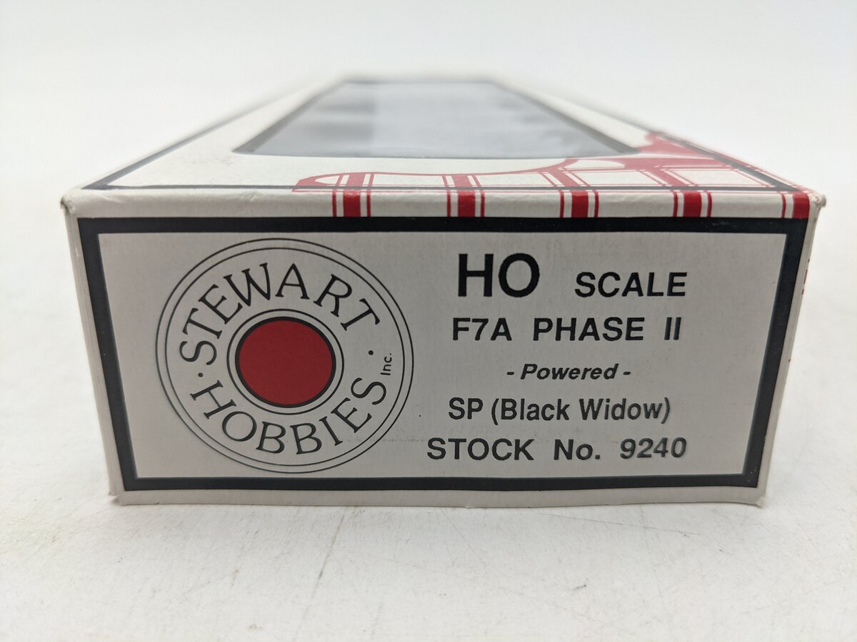 Stewart 9240 HO SP Black Widow F7A Phase II Powered Diesel Locomotive EX/Box