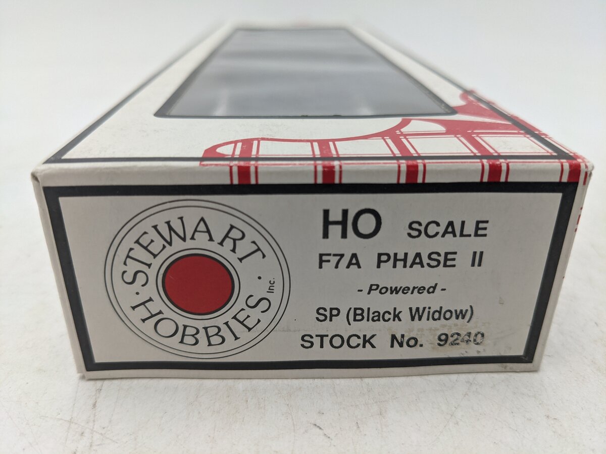 Stewart 9240 HO SP Black Widow F7A Phase II Powered Diesel Locomotive #6470 EX/Box