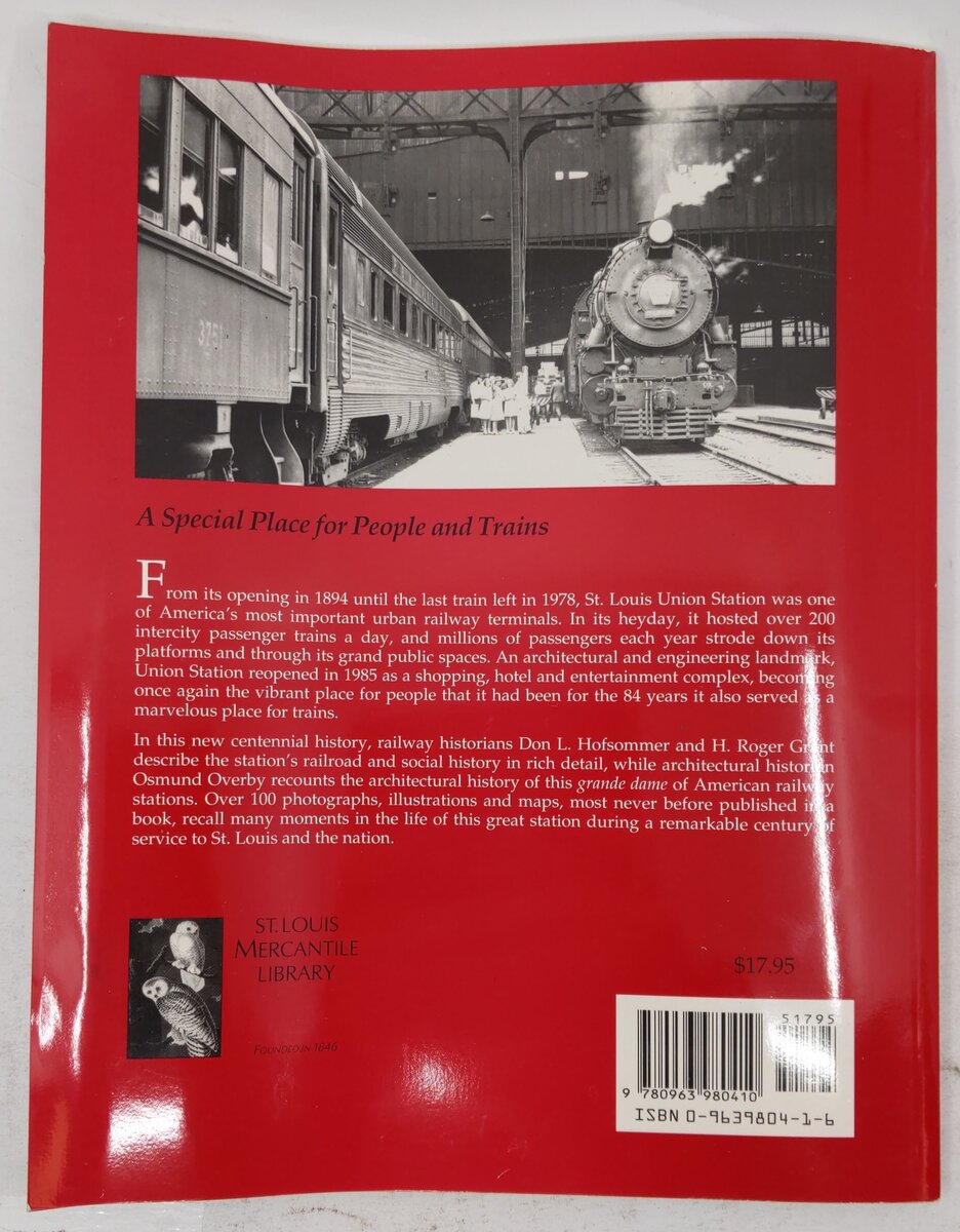 St. Louis Union Station Paperback Book By H. Roger Grant, Don L. Hofsommer VG