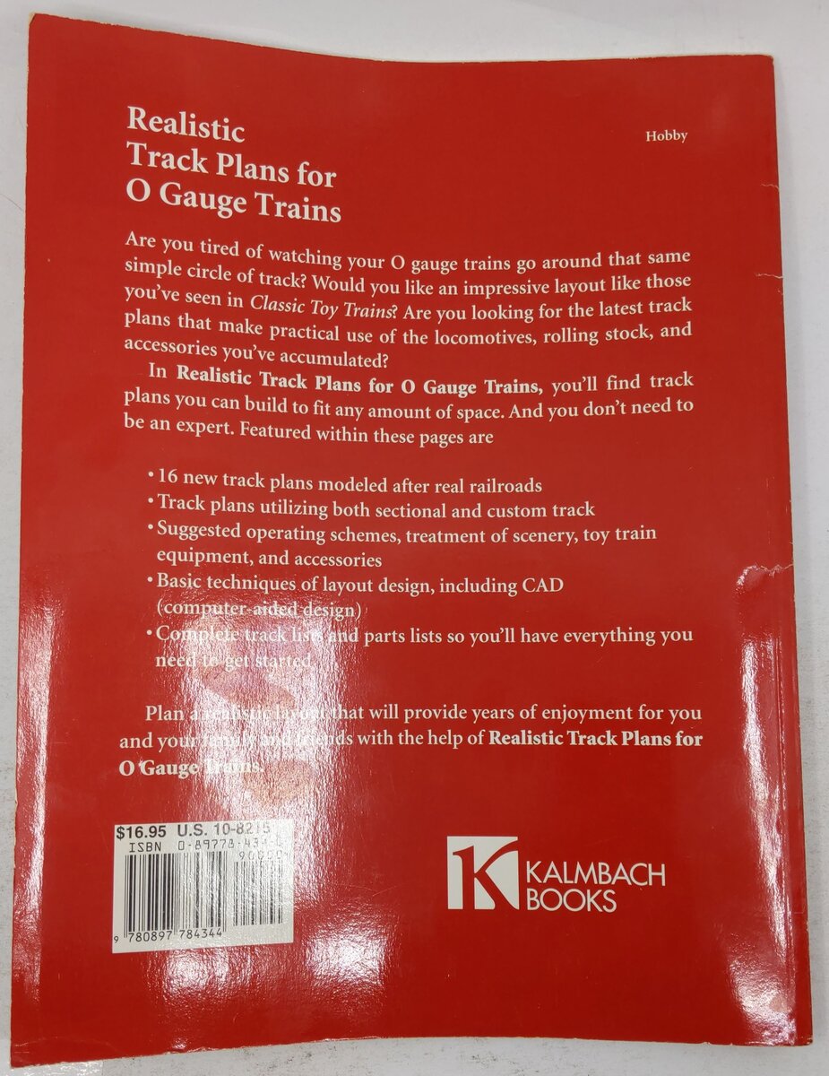 Realistic Track Plans for O Gauge Trains Paperback Book By Martin J. McGuirk VG