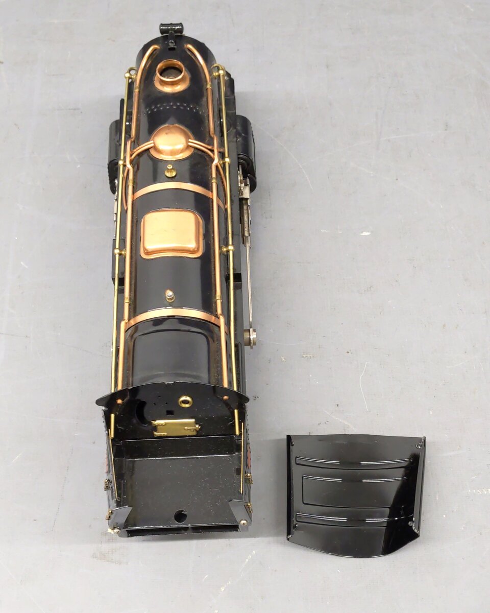 MTH 10-1092-1 Std. Gauge Tinplate 392E Steam Locomotive and Tender w/PS1 VG