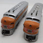 Lionel 2345 Vintage O Western Pacific F3 AA Diesel Locomotive Set w/Repro Shells VG