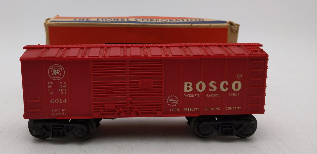 Lionel 6014 Vintage O Bosco Red Short Boxcar EX/Box