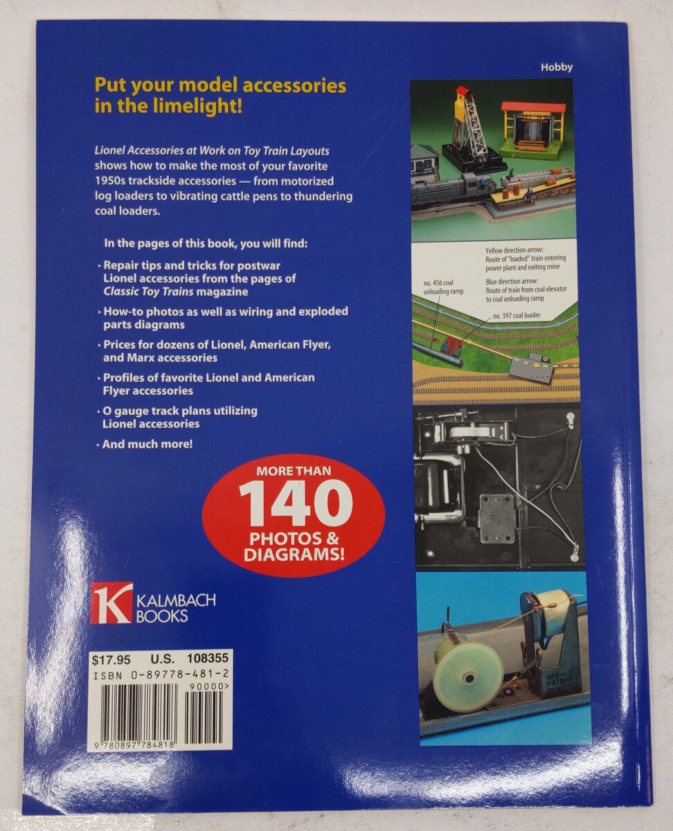 Lionel Accessories At Work On Toy Train Layouts Paperback Book Neil Besougloff VG