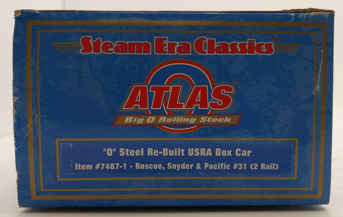Atlas 7487-1 O Scale 2-Rail RS&P Steel Re-Built USRA Boxcar #31 NIB
