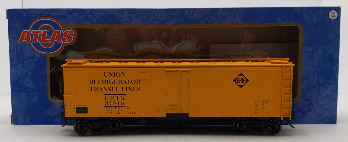 Atlas 3004902-2 O Erie UFTL 40' Steel 2-Rail Reefer Car #37816 EX/Box