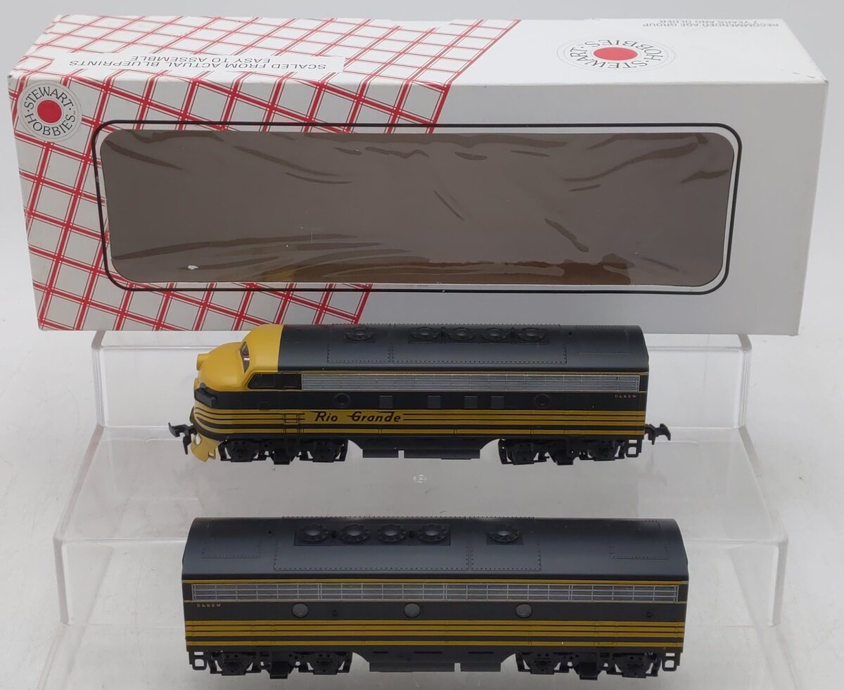 Stewart Hobbies 9190/9191 HO Scale Rio Grande A/B Unit Diesel Locomotives LN/Box
