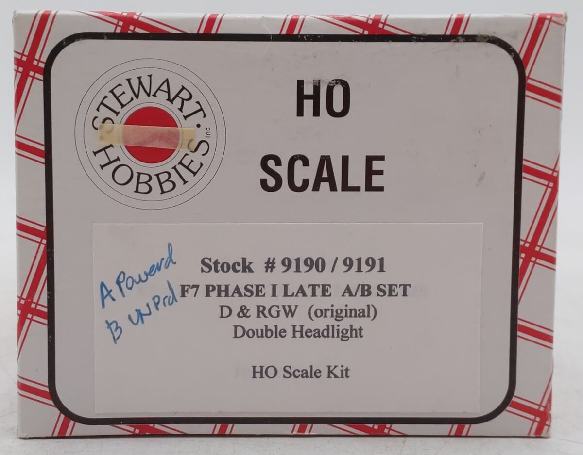 Stewart Hobbies 9190/9191 HO Scale Rio Grande A/B Unit Diesel Locomotives LN/Box