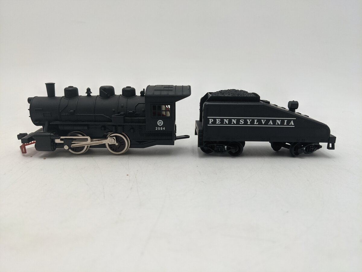 Life Like 433-8343 HO Pennsylvania RR 0-4-0 Steam Locomotive & Tender #2584 EX
