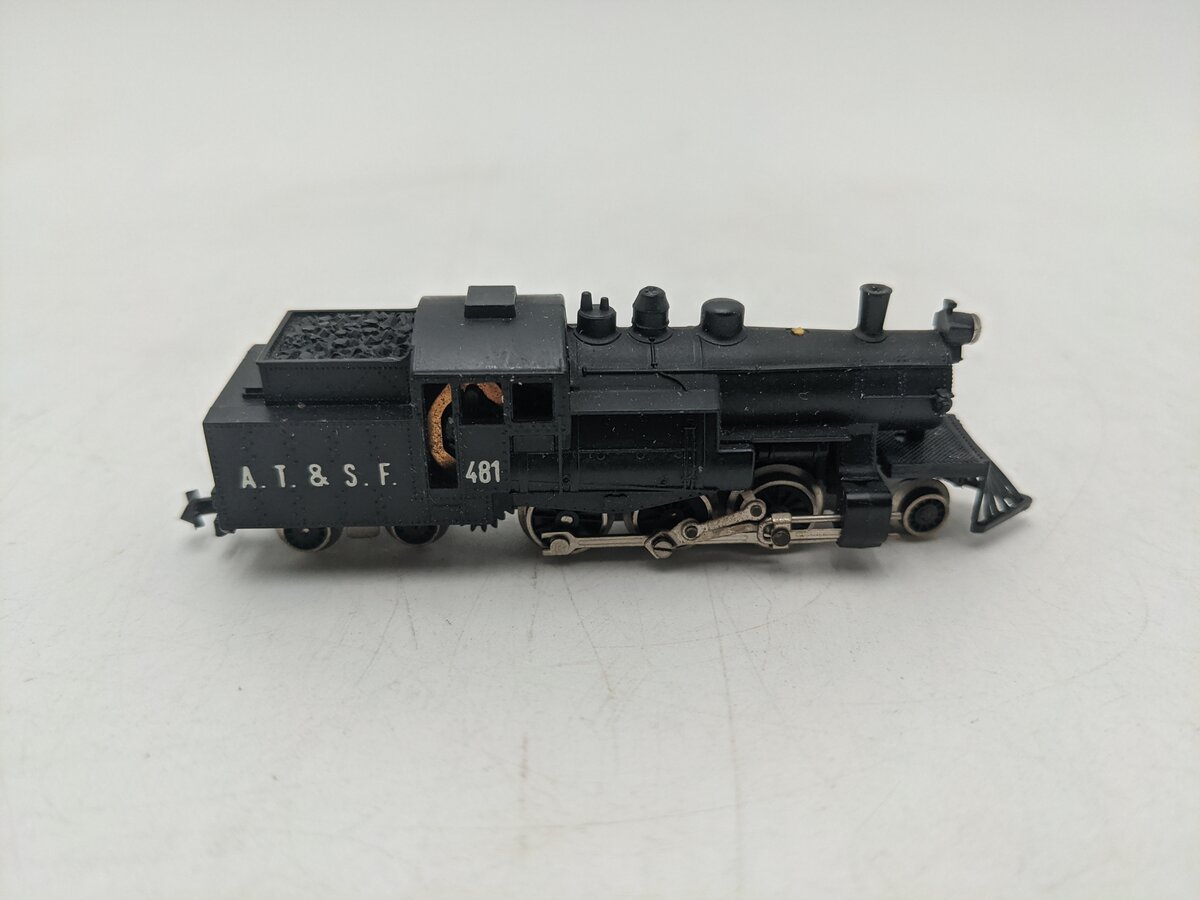 AHM 481 N Scale 2-6-4 Q1B A.T. & S.F. Steam Locomotive EX