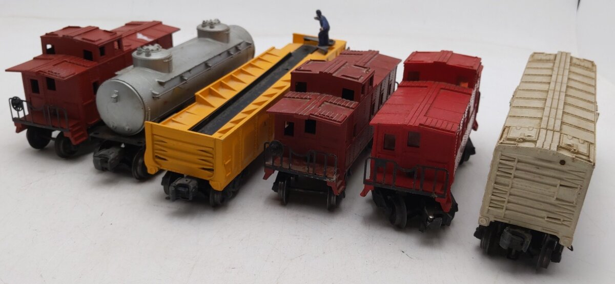 Lionel Vintage O Gauge Freight Cars #6257,6257,6257,3472,356250 [6] VG