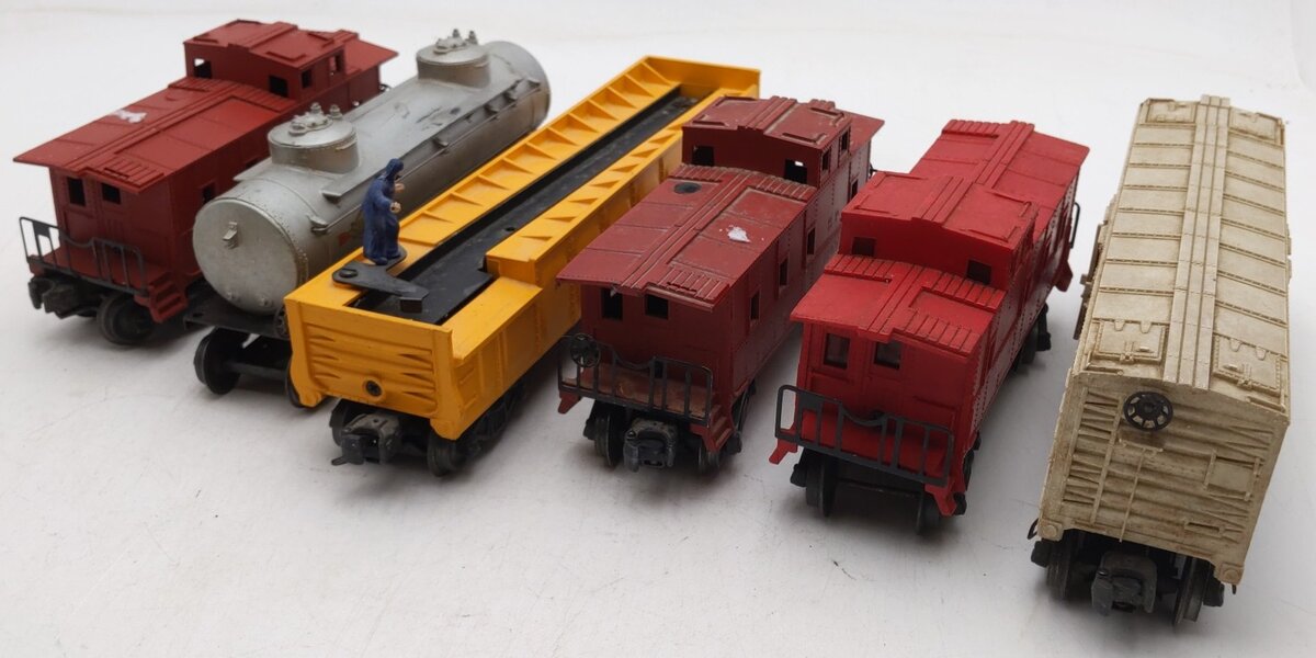 Lionel Vintage O Gauge Freight Cars #6257,6257,6257,3472,356250 [6] VG