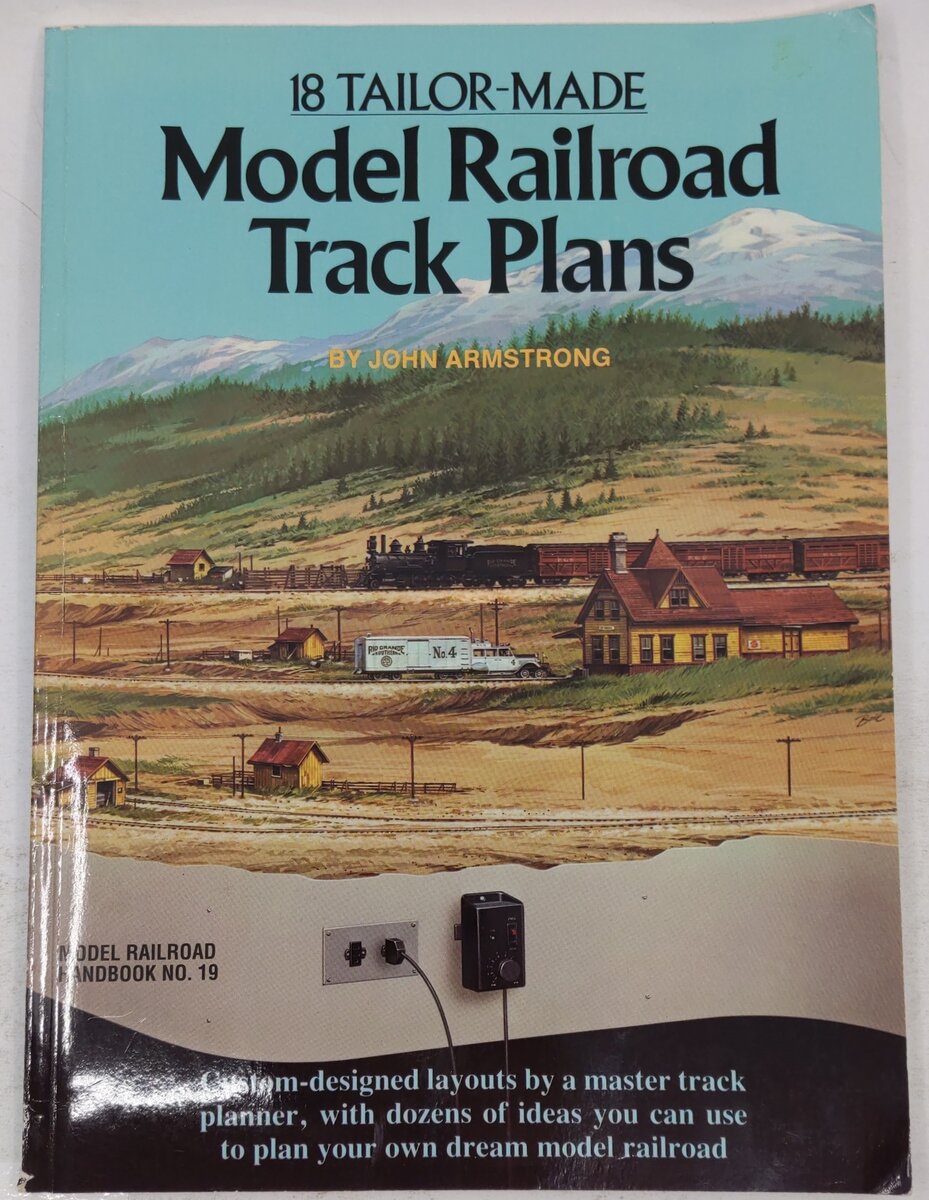18 Tailor-Made Model Railroad Track Plans Paperback Book John Armstrong VG
