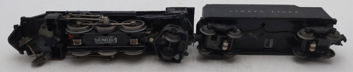 Lionel 2026 Vintage O 2-6-4 Die-Cast Steam Locomotive & 6466WX Tender VG