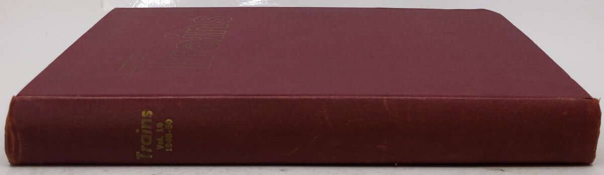 Trains Vol.10 1949-50 Hardcover Book VG