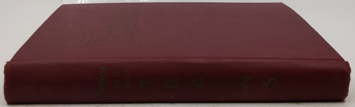 Trains Vol.17 1956-57 Hardcover Book VG