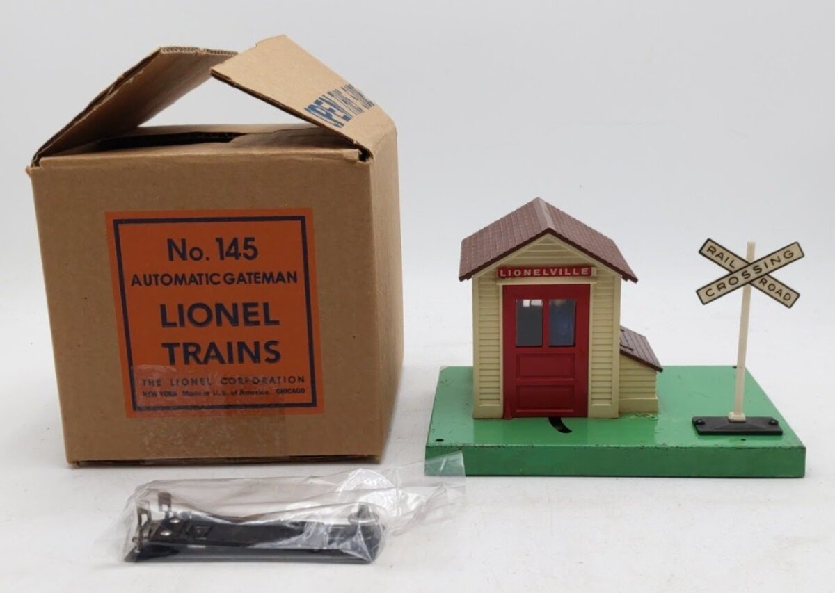 Lionel 145 Vintage O Gauge Operating Gateman VG/Box