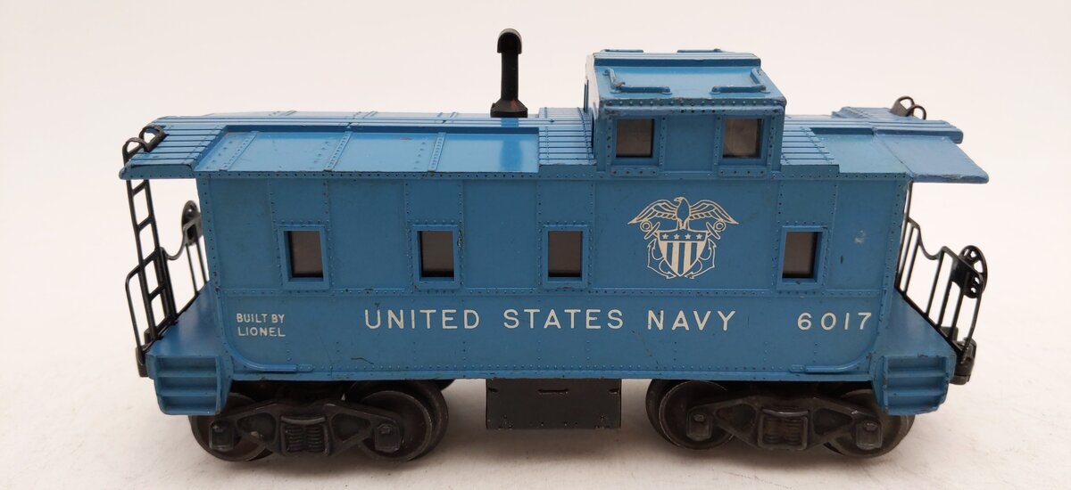 Lionel 6017 Vintage O Gauge Boston and Maine Light Blue Caboose -Repainted