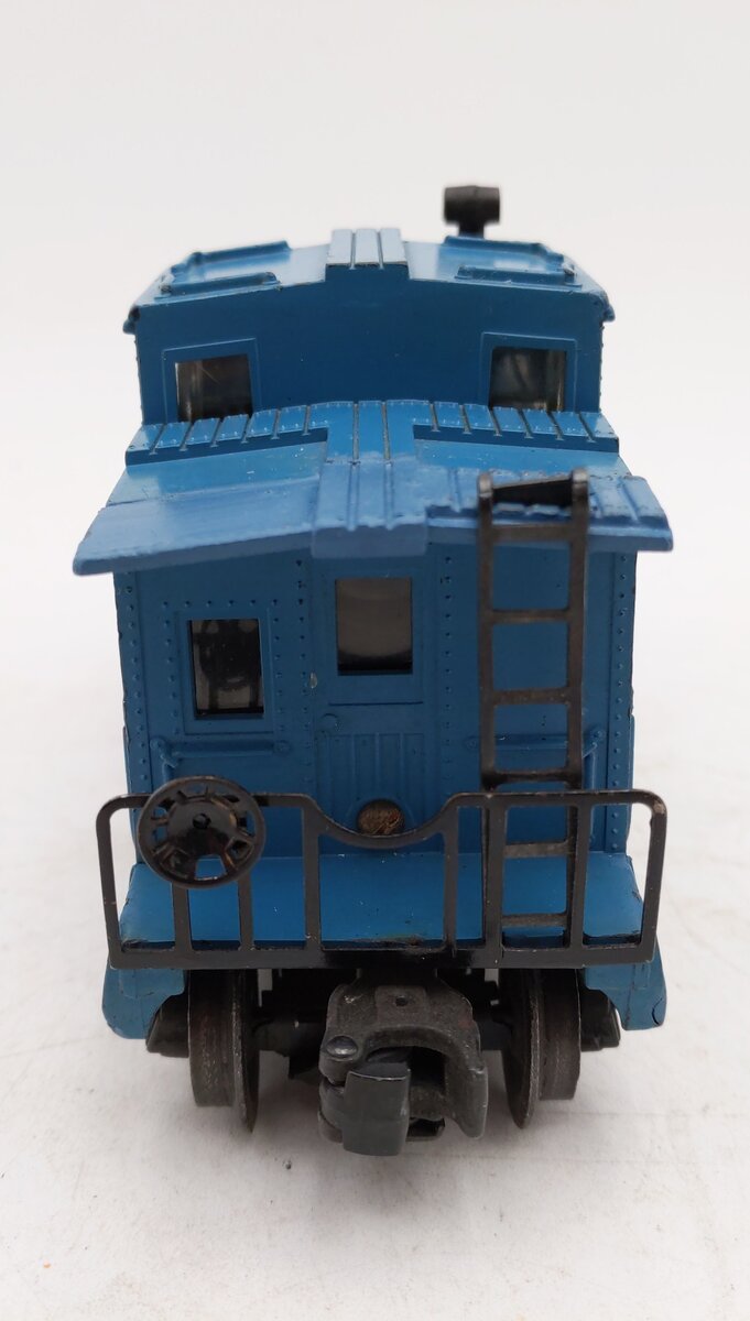 Lionel 6017 Vintage O Gauge Boston and Maine Light Blue Caboose -Repainted