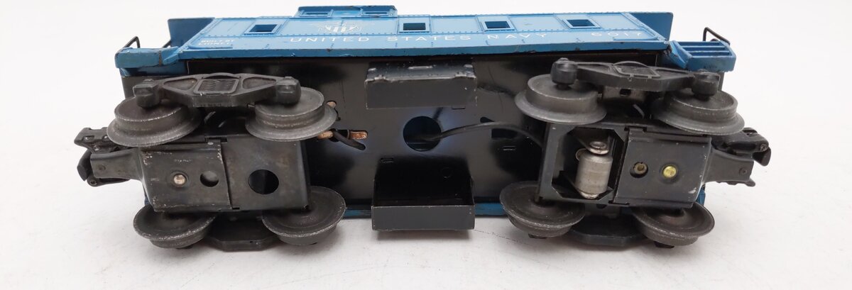 Lionel 6017 Vintage O Gauge Boston and Maine Light Blue Caboose -Repainted