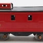 Lionel 517 VIntage Standard Gauge Tinplate Red Caboose with Black Roof