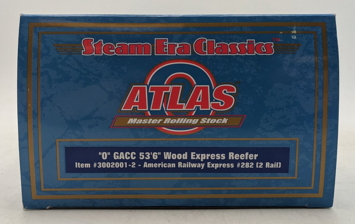 Atlas 3002001-2 O American Railway Express 53' Wood Express Reefer #282 (2-Rail) MT/Box