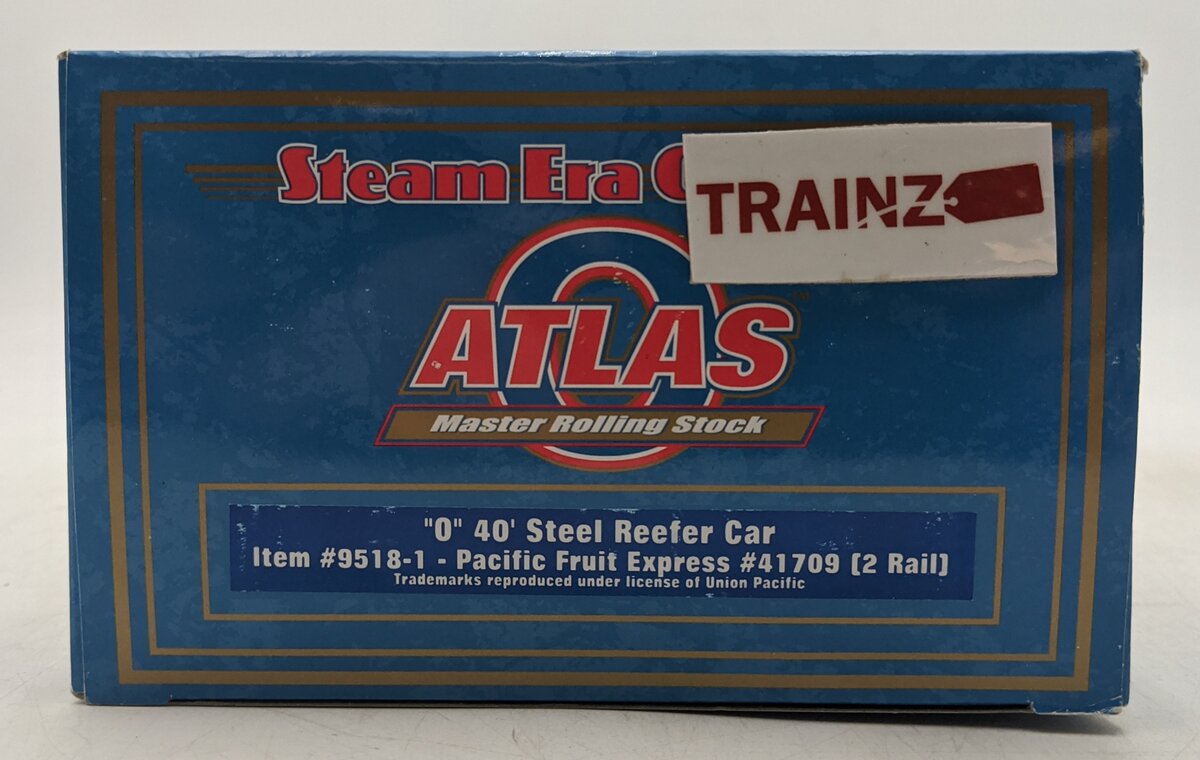 Atlas 9518-1 O Scale 2-Rail Pacific Fruit Express 40' Steel Reefer Car #41709 LN/Box