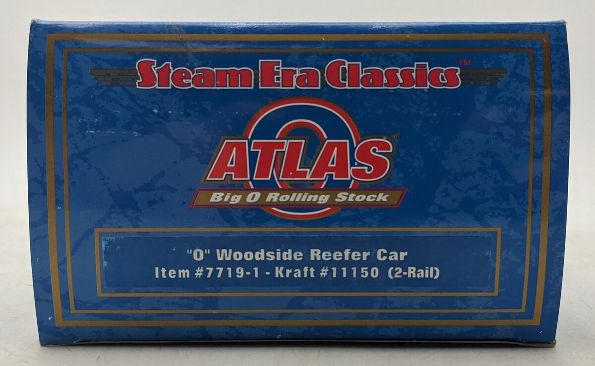 Atlas 7719-1 O Scale Kraft Woodside Reefer Car #11150 (2-Rail) MT/Box