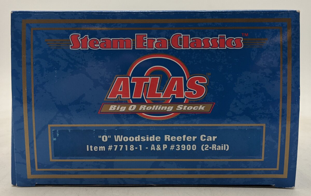Atlas 7718-1 O Atlantic & Pacific Woodside Reefer Car #3900 (2-Rail) NIB