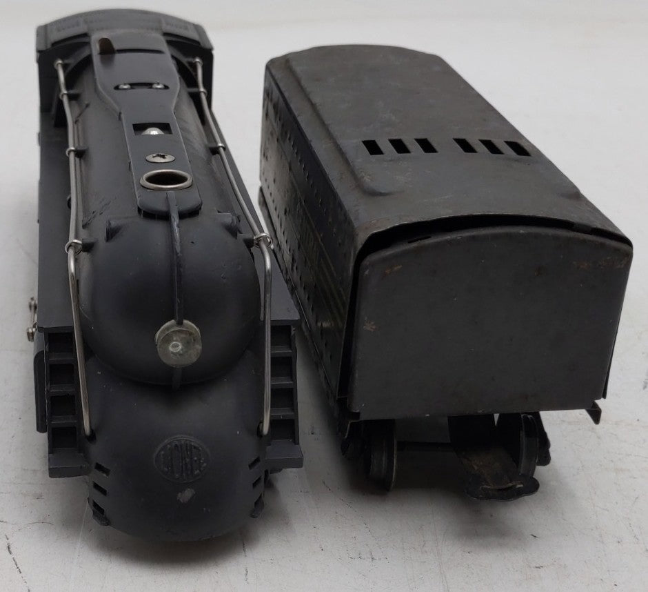 Lionel 221 Vintage O NYC Dreyfuss Gray 2-6-4 Steam Locomotive & 221T Tender VG