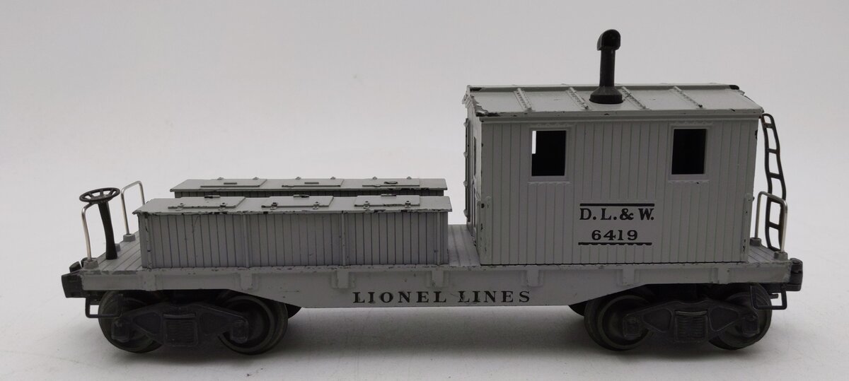 Lionel 6419 Vintage O DL&W Gray Work Caboose EX