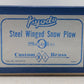 NJ Custom Brass RS-637-0 O BRASS G&A Steel Winged Snow Plow -2 Rail/Box