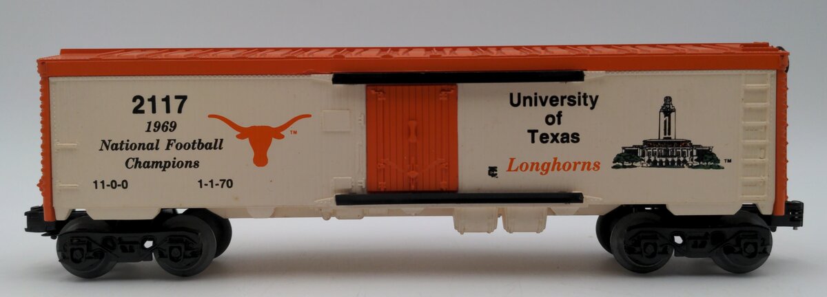 Lionel 2117 O Gauge University of Texas Longhorns 1969 Champions Reefer #2117 EX