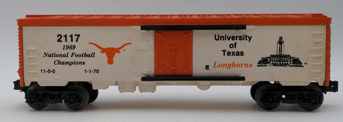 Lionel 2117 O Gauge University of Texas Longhorns 1969 Champions Reefer #2117 EX