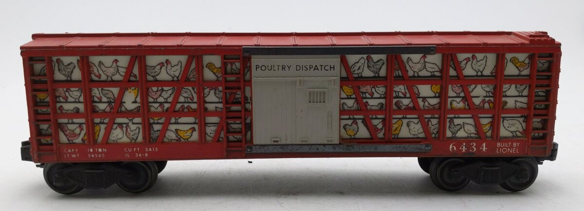 Lionel 6434 Vintage O Non-Operating Illuminated Poultry Dispatch Car EX