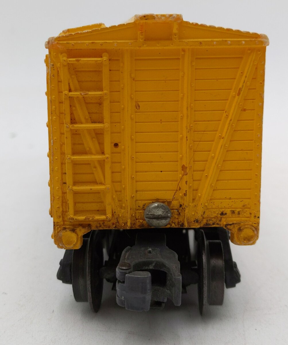 Lionel 6656 Vintage O Lionel Lines Yellow Stock Car VG