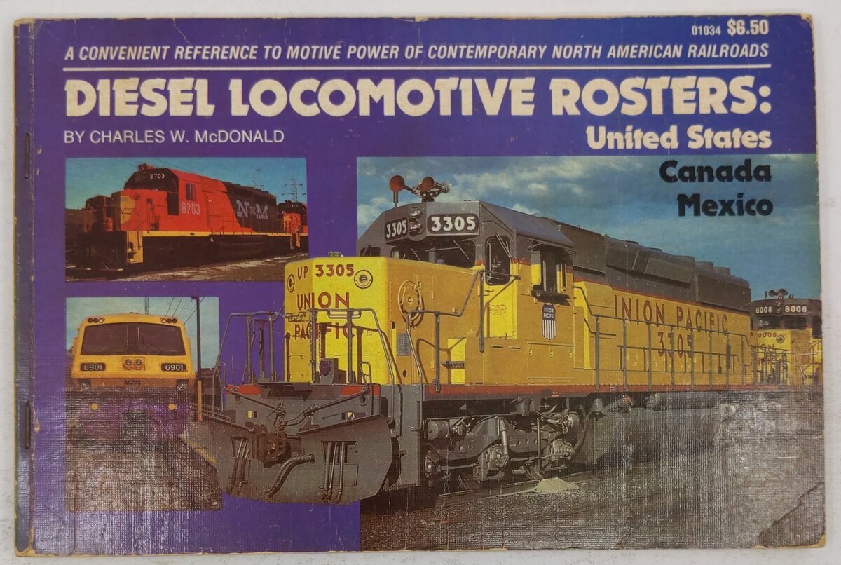 Diesel Locomotive Rosters Paperback Book By Charles W. McDonald VG
