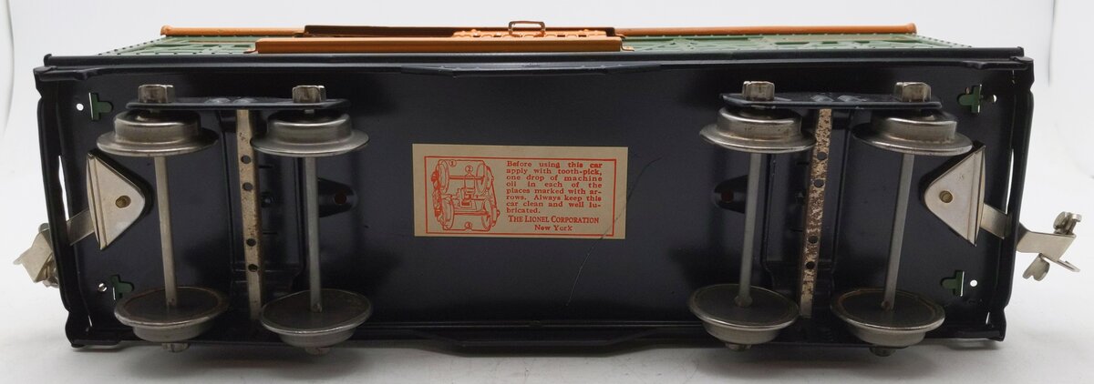 Lionel 513 Vintage Standard Gauge Lionel Lines Olive and Orange Cattle Car